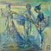 Gemälde Blues von Machi | Gemälde Figurativ Alltagsszenen Öl Acryl