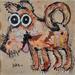 Peinture Mon chien par Maury Hervé | Tableau Figuratif Portraits Animaux