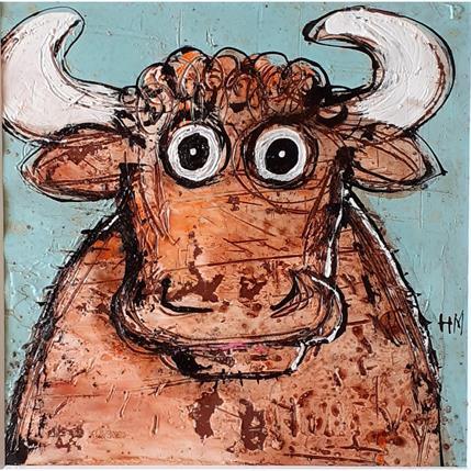 Painting Ma vache by Maury Hervé | Painting Figurative Animals, Pop icons, Portrait