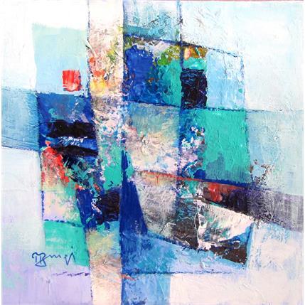 Painting AM62 Abstraction 62 by Burgi Roger | Painting Abstract Mixed