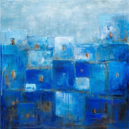 Painting Sonate Bleu 1 by Solveiga | Painting  Acrylic