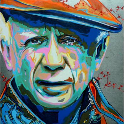 Painting Picasso by Medeya Lemdiya | Painting Figurative Mixed Pop icons, Portrait
