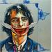 Painting Joker à la Une  by Medeya Lemdiya | Painting Figurative Portrait Metal