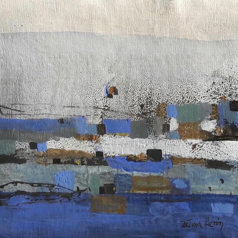 Painting PAISAJE DEL MAR by Levin Betina | Painting Abstract Mixed Acrylic Landscapes