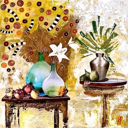 Painting Je me ressource  by Romanelli Karine | Painting Figurative Mixed still-life