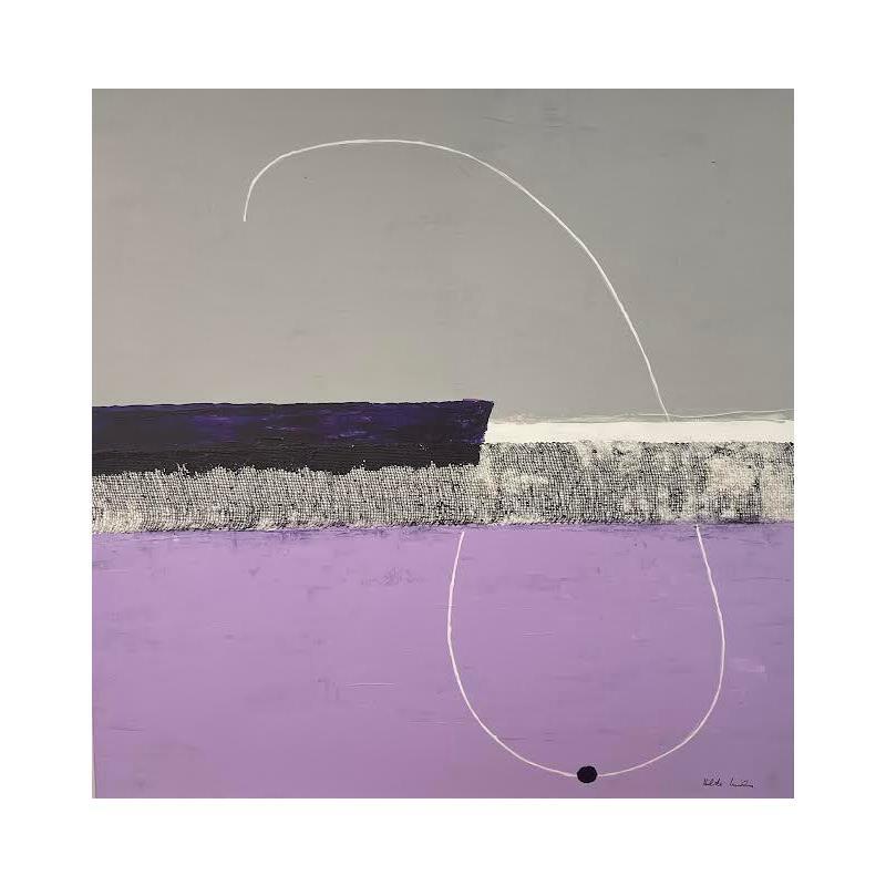 Gemälde Abstract Grey D5 von Wilms Hilde | Gemälde Collage
