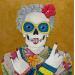 Painting A cool granny by Geiry | Painting Figurative Subject matter Portrait Wood