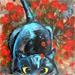 Gemälde Folie du chat  von Croce | Gemälde Acryl