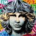 Painting Jim Morrison by Sufyr | Painting Street art Pop icons Graffiti Acrylic