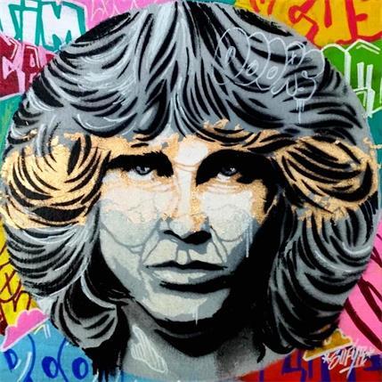 Peinture Jim Morrison par Sufyr | Tableau Street Art Acrylique, Graffiti Icones Pop