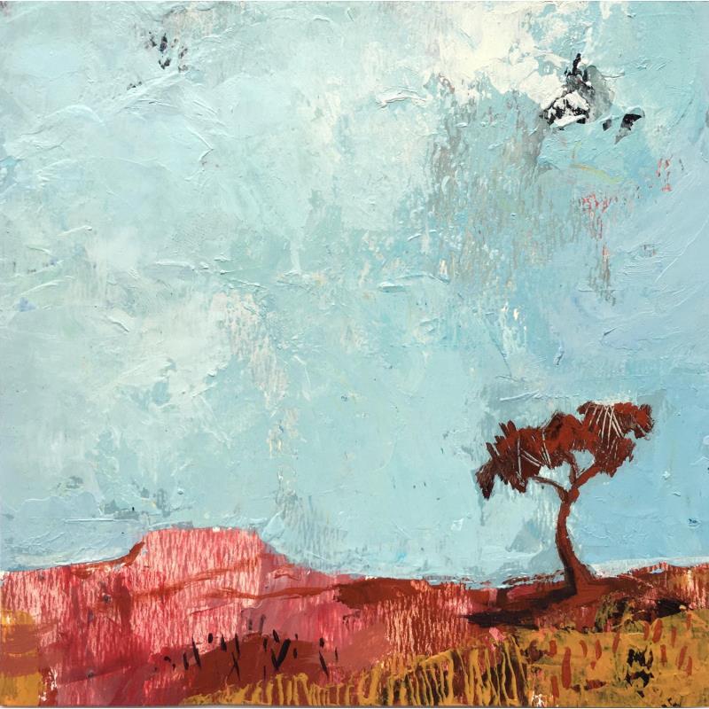 Painting Terre sépia pour un petit arbre  by Bertre Flandrin Marie-Liesse | Painting Figurative Landscapes Acrylic