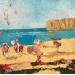 Peinture Variation mer et falaise  par Bertre Flandrin Marie-Liesse | Tableau Figuratif Paysages Marine Acrylique
