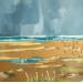 Gemälde Averse sur le sable  von Bertre Flandrin Marie-Liesse | Gemälde Figurativ Landschaften Marine Acryl