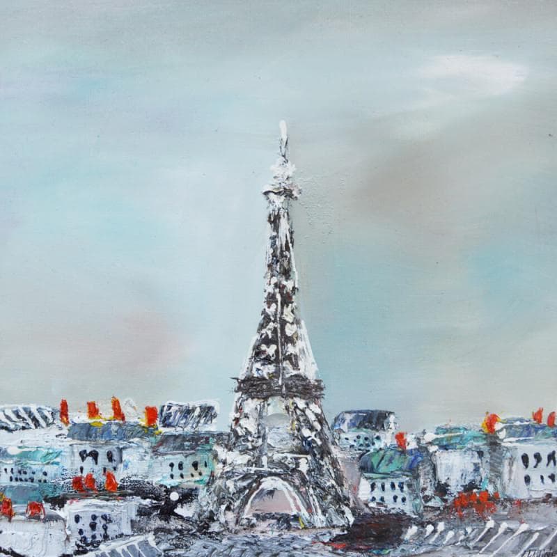 Painting Paris by Shahine | Painting Figurative Landscapes Oil