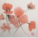 Peinture Poppies 1 par De Giorgi Mauro | Tableau Art Singulier Mixte Paysages