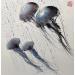 Peinture Jelly fish dance1 par De Giorgi Mauro | Tableau Art Singulier Animaux