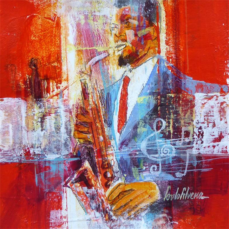 Gemälde Jazz Fest von Silveira Saulo | Gemälde Figurativ Acryl