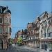 Peinture La rue de la Liberté et la porte Guillaume. Dijon  par Touras Sophie-Kim  | Tableau Figuratif Paysages Urbain