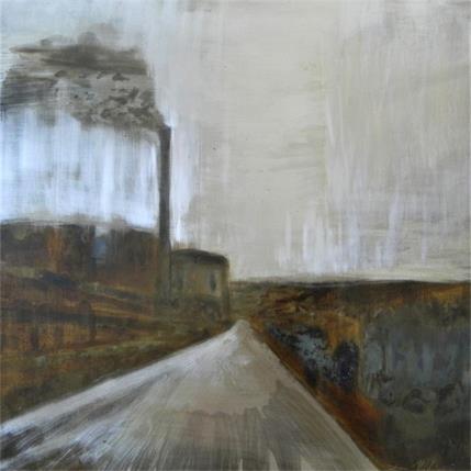 Painting Route cévenole by Mahieu Bertrand | Painting Raw art Metal Landscapes