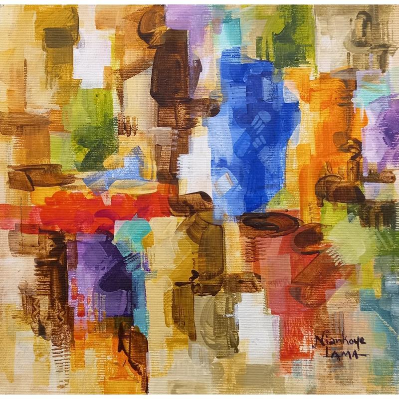 Painting Couleurs tropic by Lama Niankoye | Painting Abstract Acrylic Life style
