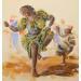 Painting La danseuse au djembé by Lama Niankoye | Painting Figurative Life style Acrylic