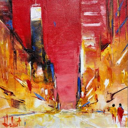 Painting New york city by Hébert Franck | Painting Figurative Oil Urban