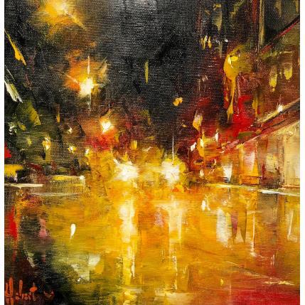 Painting Ambiance Nocturne by Hébert Franck | Painting Figurative Oil
