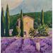 Painting La bastide dans le champ de lavande by Arkady | Painting Figurative Landscapes Oil