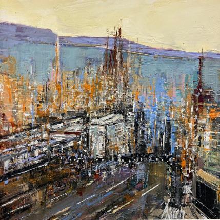 Painting Barcelone by Dessein Pierre | Painting Abstract Oil
