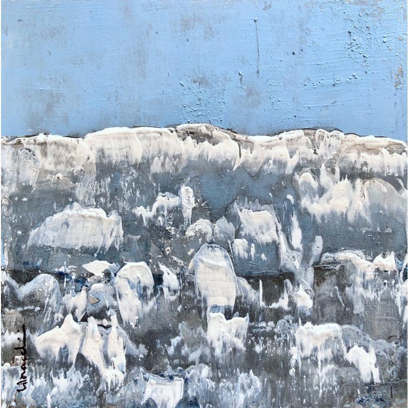 Painting D 316 by Moracchini Laurence | Painting Abstract Minimalist Acrylic