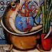 Painting Relax by Villanueva Puigdelliura Natalia | Painting Figurative Mixed Life style Animals