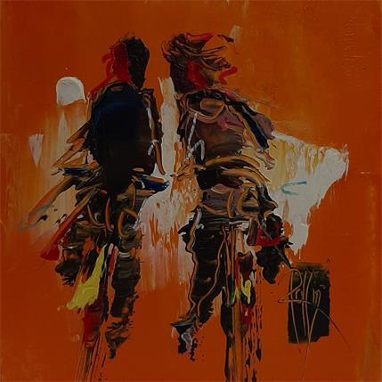 Painting Délire by Raffin Christian | Painting Figurative Oil Life style