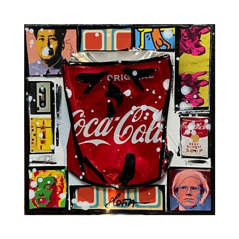 Painting POP COKE by Costa Sophie | Painting Pop art Pop icons Mixed