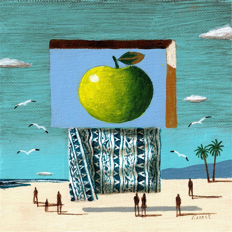 Painting Apesanteur  by Lionnet Pascal | Painting Surrealism Acrylic still-life