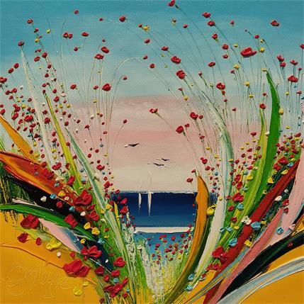 Painting Plein les fleurs by Fonteyne David | Painting Figurative Oil Landscapes, Marine