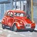 Painting Deux chevaux by Brooksby | Painting Figurative Acrylic