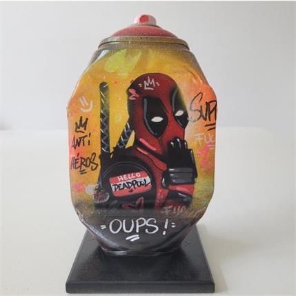 Sculpture Deadpool  by Kedarone | Sculpture Street art Recycled objects Pop icons