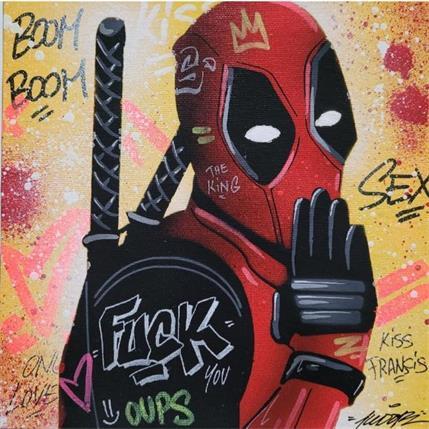 Painting Deadpool  by Kedarone | Painting Street art Graffiti, Mixed Pop icons