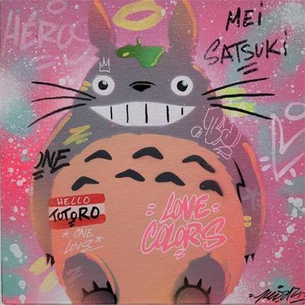 Peinture Totoro  par Kedarone | Tableau Street Art Graffiti, Mixte icones Pop
