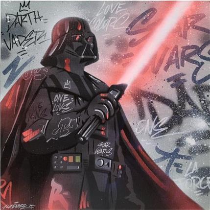 Painting Dark vador  by Kedarone | Painting Street art Graffiti, Mixed Pop icons