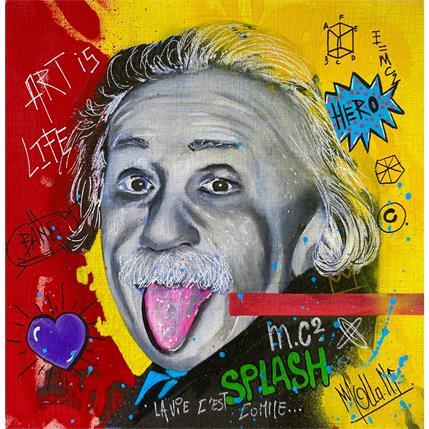 Painting E=MC2 by Molla Nathalie  | Painting Pop art Mixed Pop icons