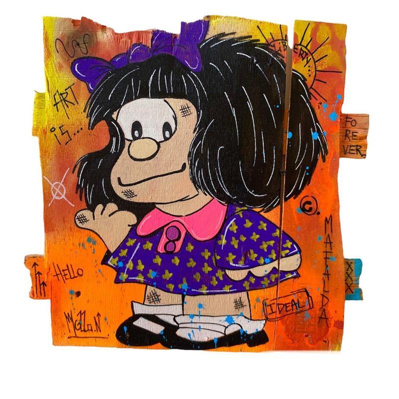 Peinture Mafalda par Molla Nathalie  | Tableau Pop-art Icones Pop