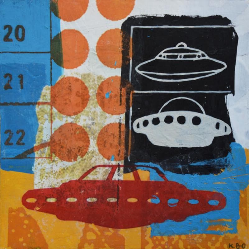 Painting UFO by Okuuchi Kano  | Painting Pop art Pop icons