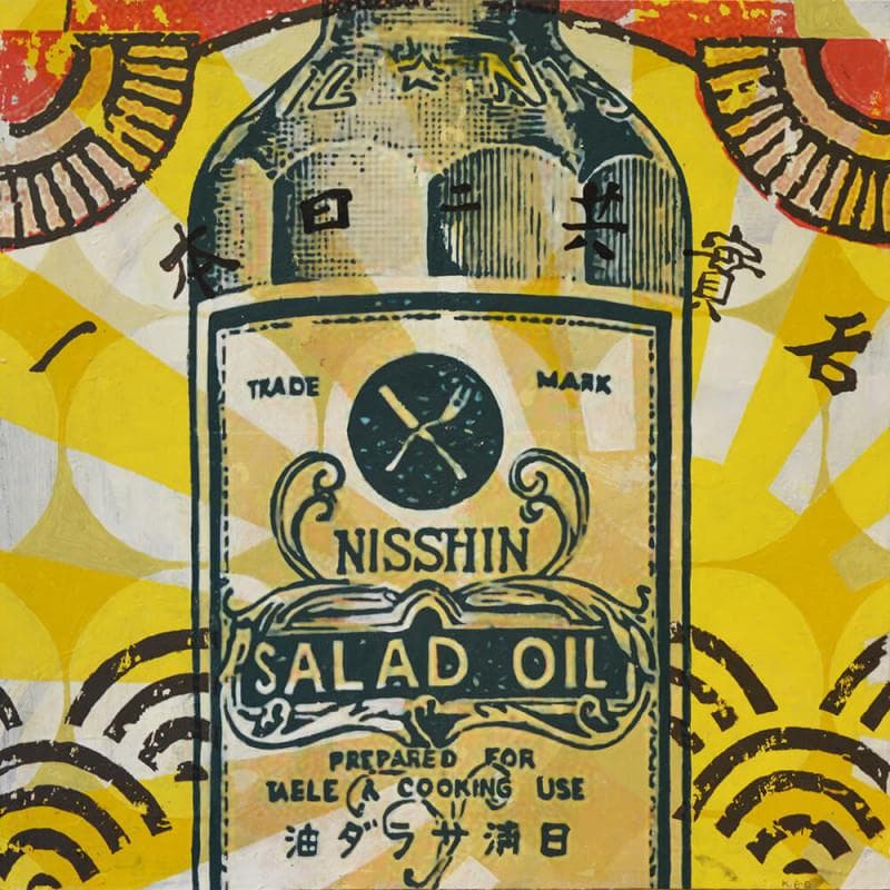 Painting Salad oil by Okuuchi Kano  | Painting Pop-art Pop icons