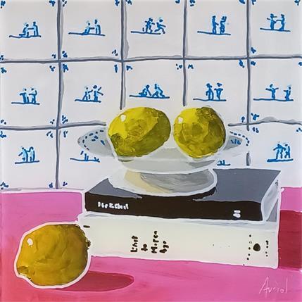 Peinture Les citrons d'Amsterdam par Auriol Philippe | Tableau Pop Art Acrylique natures mortes