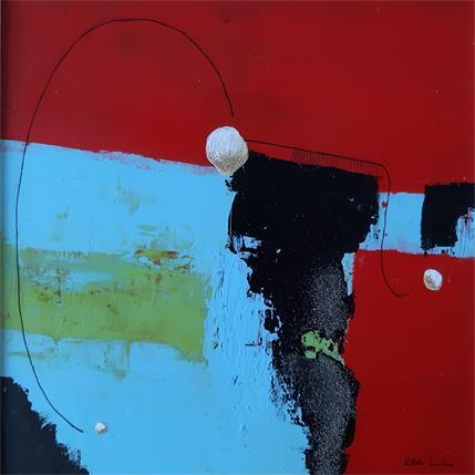 Painting abstract red C10 by Wilms Hilde | Painting Abstract Mixed