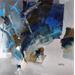Peinture Starless skies par Virgis | Tableau Abstrait Minimaliste Huile