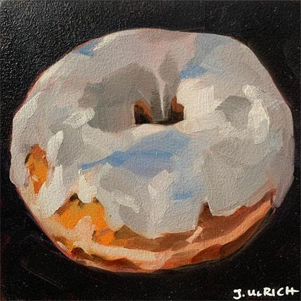 Peinture Donut mini par Ulrich Julia | Tableau Figuratif bois, Huile Natures mortes, scènes de vie