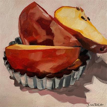 Painting Pear pie by Ulrich Julia | Painting Figurative Oil Life style, Pop icons, still-life
