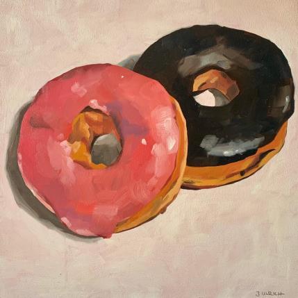 Peinture Donut duo par Ulrich Julia | Tableau Figuratif Huile natures mortes